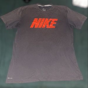 Gray Faded Nike Tee